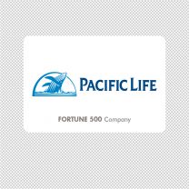 Pacific Life Company Logo Graphics Decal Sticker