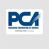Packaging Corp Of America Company Logo Graphics Decal Sticker