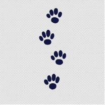 Paws 3 Animal Shape Vinyl Decal Sticker