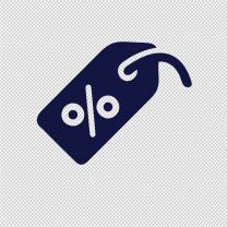 Percent For Sale Vinyl Decal Stickers