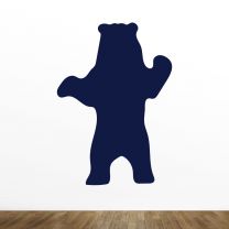 Realistic Black Bear Silhouette Wall Decal