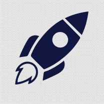 Rocket Decorative Vinyl Decal Stickers