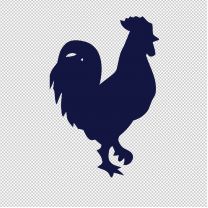 Rooster Male Cockerel Animal Shape Vinyl Decal Sticker