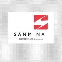Sanmina Company Logo Graphics Decal Sticker