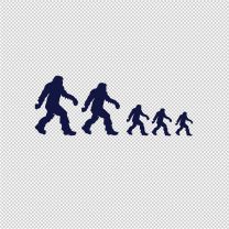 Sasquatch Stick Figure Family Bigfoot Decal Sticker