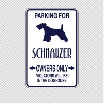 Schnauzer Dog Animal Shape Vinyl Decal Sticker