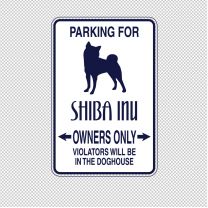 Shiba Inu Dog Animal Shape Vinyl Decal Sticker