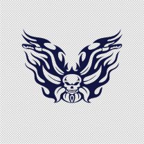 Skull Flame Decorative Vinyl Decal Stickers 