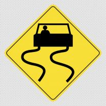Slippery When Wet Decal Sticker