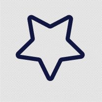 Star Shapes Symbols Vinyl Decal Sticker