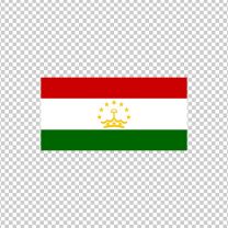 Tajikistan Country Flag Decal Sticker