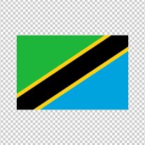 Tanzania Country Flag Decal Sticker