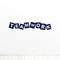 Teamwork Tag Office Work Quote Wall Vinyl Decal Sticker