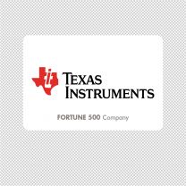 Texas Instruments Company Logo Graphics Decal Sticker