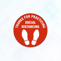 Thanks For Practicing Social Distancing Covid19 Floor Decal