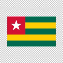 Togo Country Flag Decal Sticker