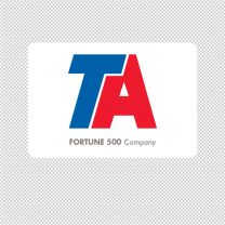 Travel Centers Of America Company Logo Graphics Decal Sticker