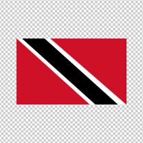 Trinidad And Tobago Country Flag Decal Sticker