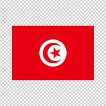 Tunisia Country Flag Decal Sticker