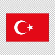 Turkey Country Flag Decal Sticker