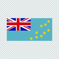 Tuvalu National Country Flag Decal Sticker