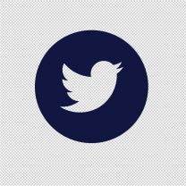 Twitter Logo Emblems Vinyl Decal Sticker