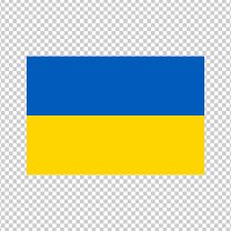 Ukraine Country Flag Decal Sticker