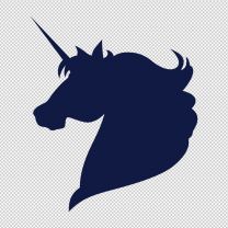 Unicorn Head Upper Decal Sticker