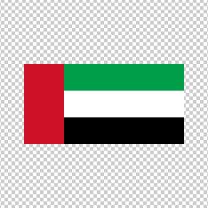 United Arab Emirates Country Flag Decal Sticker