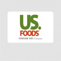 Us Foods Company Logo Graphics Decal Sticker