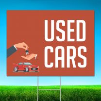 Used Cars Digitally Printed Street Yard Sign