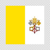 Vatican  City Country Flag Decal Sticker