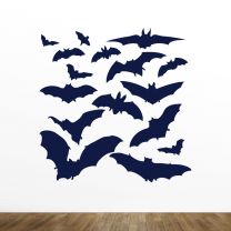 Vector Bats Silhouettes Sticker Wall Decal