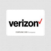 Verizon Company Logo Graphics Decal Sticker