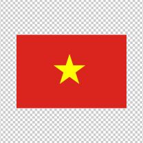 Vietnam City Country Flag Decal Sticker