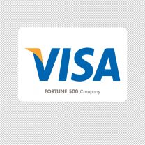 Visa Company Logo Graphics Decal Sticker