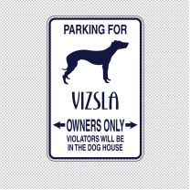 Vizsla Dog Animal Shape Vinyl Decal Sticker