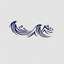Waves Decorative Vinyl Decal Stickers