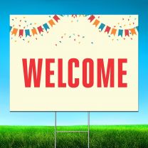 Welcome Digitally Printed Street Yard Sign