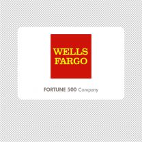 Wells Fargo Company Logo Graphics Decal Sticker