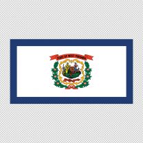 West Virginia Flag Decal Sticker