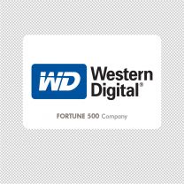 Western Digital Company Logo Graphics Decal Sticker