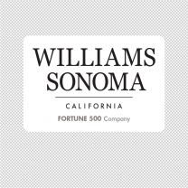 Williams Sonoma Company Logo Graphics Decal Sticker