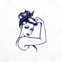 Women Power Windshield Vinyl Decal Sticker