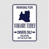 Yorkshire Terrier Dog Animal Shape Vinyl Decal Sticker