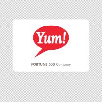 Yum Company Logo Graphics Decal Sticker